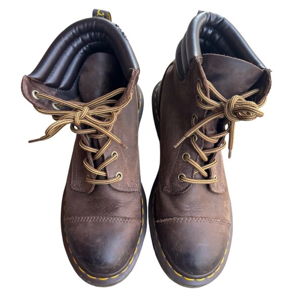 Dr. Martens Alexandra Women’s Size 8 Brown Heeled Ankle Boots - Picture 3 of 13